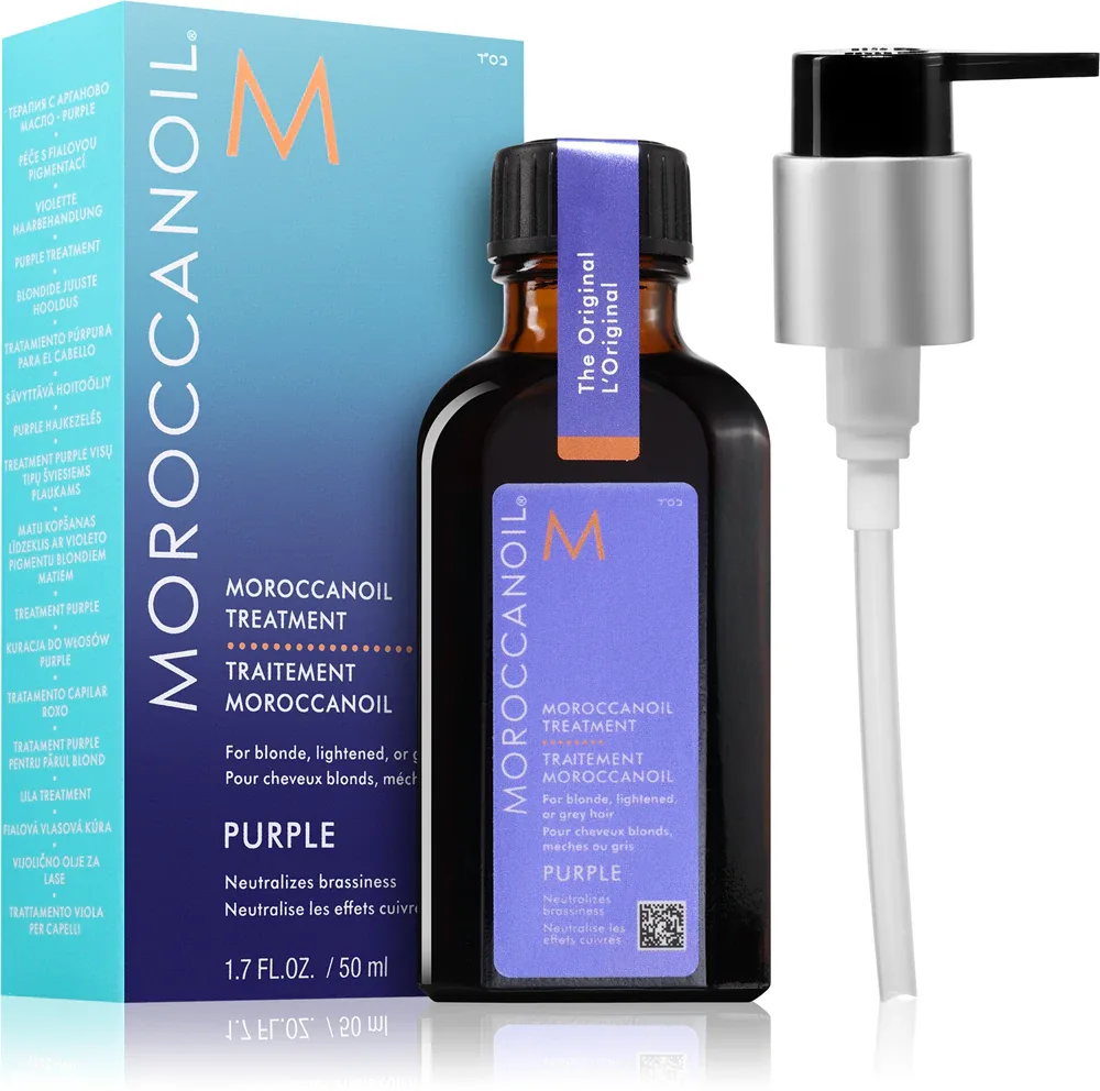 Moroccanoil Treatment Purple - Питательное масло для блондинок и седых волос