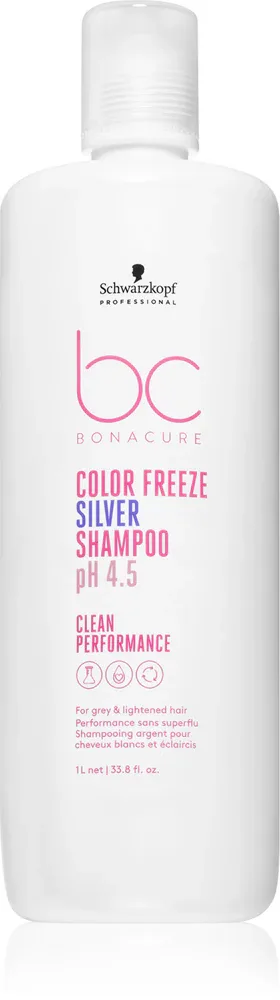 Schwarzkopf Professional BC Bonacure Color Freeze Silver - Серебристый шампунь для светлых волос и с балаяжем