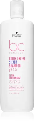 Schwarzkopf Professional BC Bonacure Color Freeze Silver - Серебристый шампунь для светлых волос и с балаяжем, 1000 мл