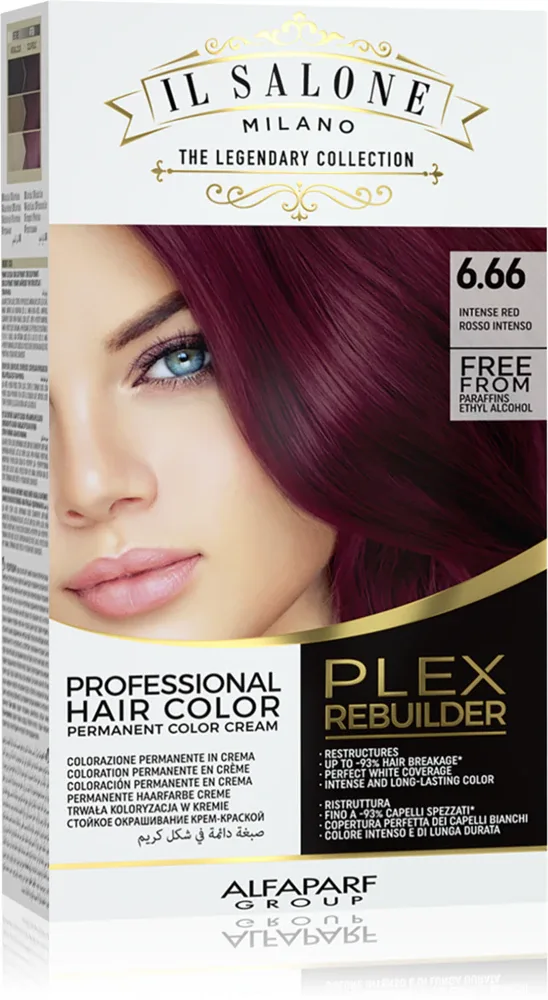 Alfaparf Milano Il Salone Milano Plex Rebuilder - стойкая краска для волос, 1 шт, оттенок 6.66 - Intense Red