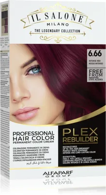 Alfaparf Milano Il Salone Milano Plex Rebuilder - стойкая краска для волос, 1 шт, оттенок 6.66 - Intense Red