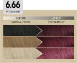 Alfaparf Milano Il Salone Milano Plex Rebuilder - стойкая краска для волос, 1 шт, оттенок 6.66 - Intense Red — фото 3