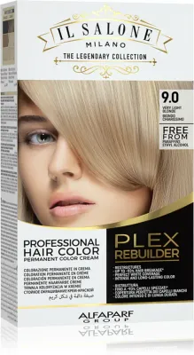 Alfaparf Milano Il Salone Milano Plex Rebuilder - стойкая краска для волос, 1 шт, оттенок 9.0 - Very Light Blonde