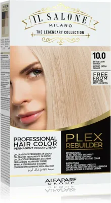 Alfaparf Milano Il Salone Milano Plex Rebuilder - стойкая краска для волос, 1 шт, оттенок 10.0 - Extra Light Blonde