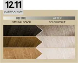 Alfaparf Milano Il Salone Milano Plex Rebuilder - стойкая краска для волос, 1 шт, оттенок 12.11 - Silver Platinum — фото 3