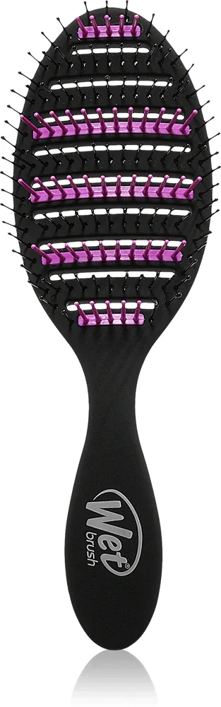 Щётка для волос Wet Brush Speed Dry Charcoal Infused против спутывания, с массажем кожи головы, 1 шт