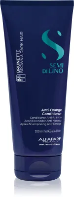 Alfaparf Milano Semi di Lino Brunette - Тонирующий шампунь для нейтрализации рыжих оттенков, 200 мл