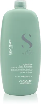 Alfaparf Milano Semi Di Lino Scalp Renew - Энергетический шампунь для нежных, разреженных и ломких волос, 1000 мл