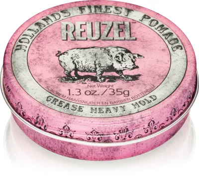 Reuzel Hollands Finest Pomade Grease - Мощный фиксаж для волос, 35 г