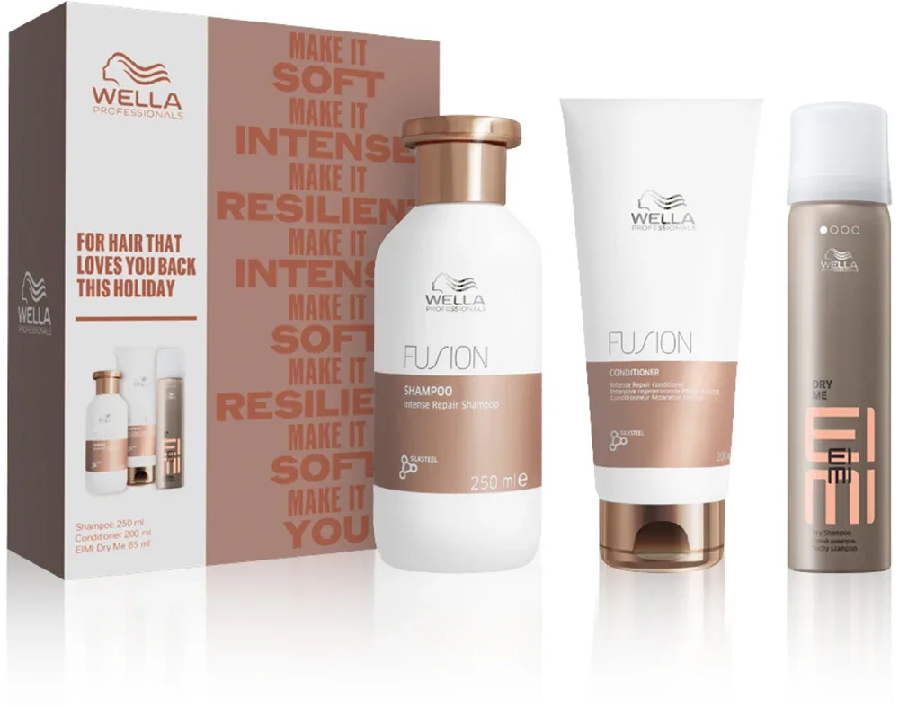 Wella Professionals Fusion - Подарочный набор для окрашенных и поврежденных волос, 3 шт