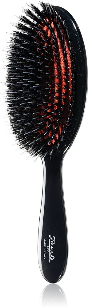 Janeke Black Line Professional air-cushioned brush - Овальная щетка для волос 22,5 cm, 1 шт