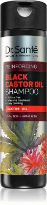 Dr. Sante Black Castor Oil - Укрепляющий шампунь для нежного очищения, 250 мл