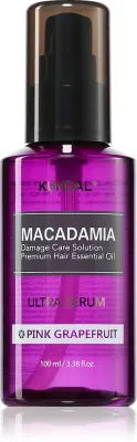 KUNDAL Macadamia Ultra Serum Pink Grapefruit - Регенерирующая сыворотка в масле для поврежденных волос, 100 мл