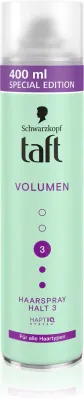 Лак для волос Schwarzkopf Taft Volume средней фиксации, для тонких волос, с защитой от ультрафиолета, 400 мл