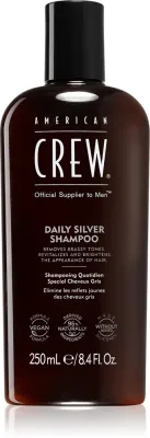 American Crew Daily Silver Shampoo - шампунь для белых и седых волос, 250 мл