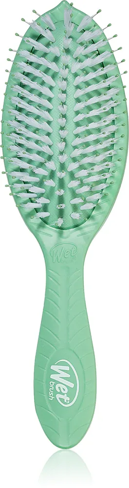 Щётка для волос Wet Brush Go Green Treatment And Shine разглаживающая, против ломкости, оттенок Tea Tree