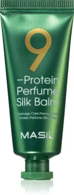 MASIL 9 Protein Perfume Silk Balm - Восстанавливающий без смывания бальзам для волос для часто сушеных волос, 20 мл