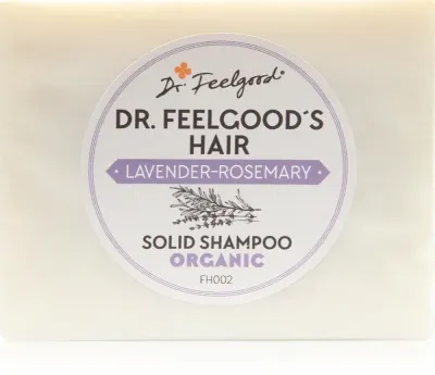 Dr. Feelgood Lavender & Rosemary - Органический шампунь в форме кубика, 100 г