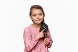 Щётка для волос детская BrushArt KIDS Kitty hair brush с закруглённой щетиной, для сухих и мокрых волос Kitty — фото 4