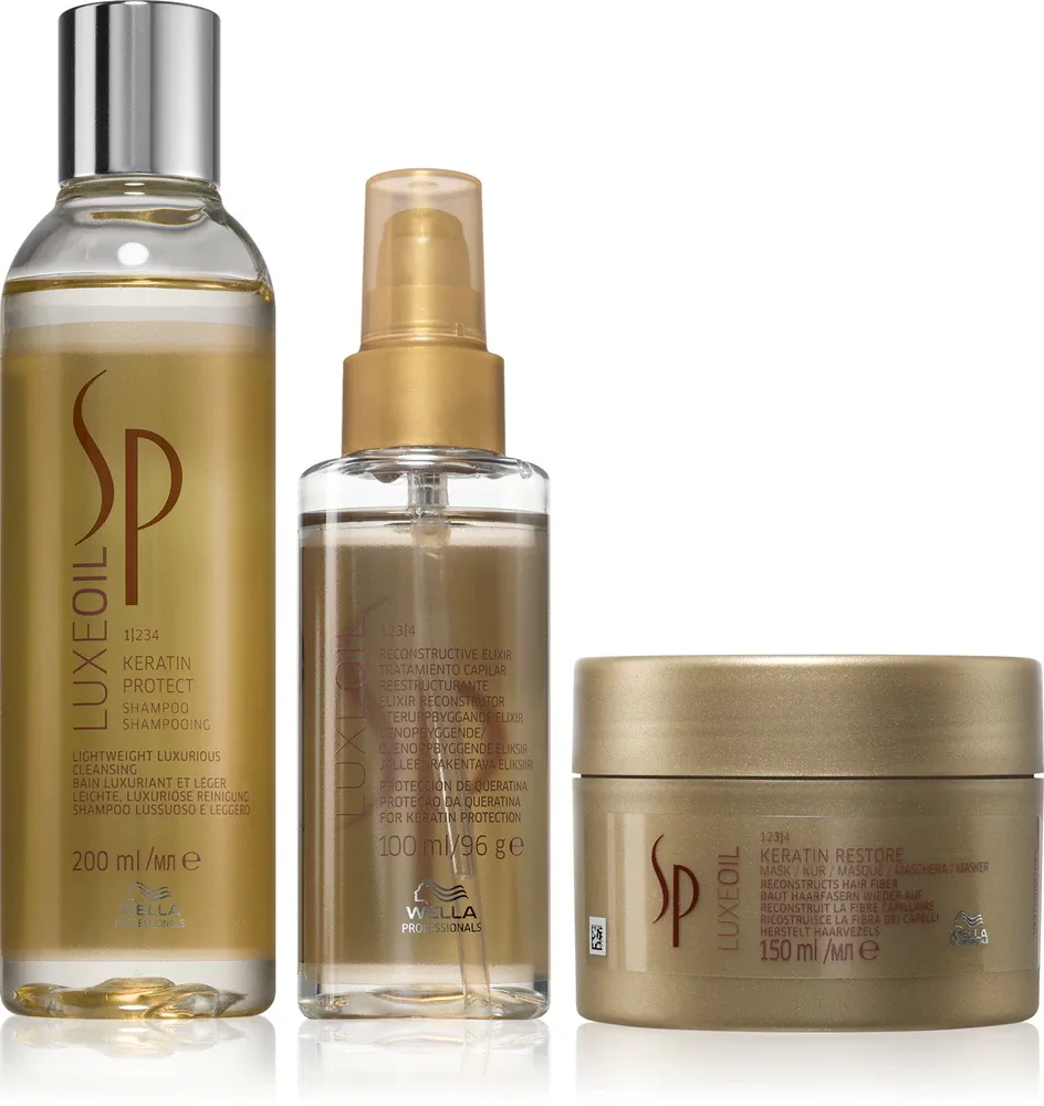 Wella Professionals SP Luxe Oil Set - Удобная упаковка для идеального вида волос, 3 шт