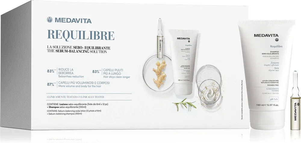 Medavita Requilibre Sebum-Balancing Set - Подарочный набор для волос, 1 шт