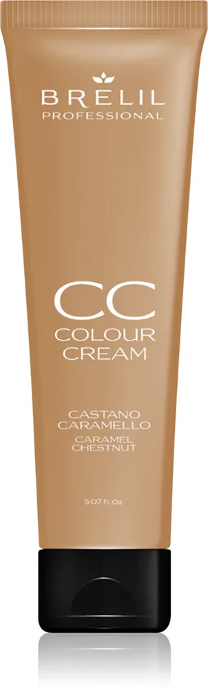Краска для волос Brelil Professional CC Colour Cream оттеночная, полуперманентная, 150 мл, оттенок Caramel Chestnut