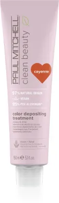 Paul Mitchell Clean Beauty Color Depositing Treatment - Питательная маска для окрашенных волос, 150 мл, оттенок Cayenne