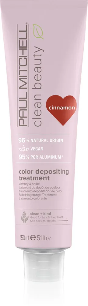 Paul Mitchell Clean Beauty Color Depositing Treatment - Питательная маска для окрашенных волос, 150 мл, оттенок Cinnamon