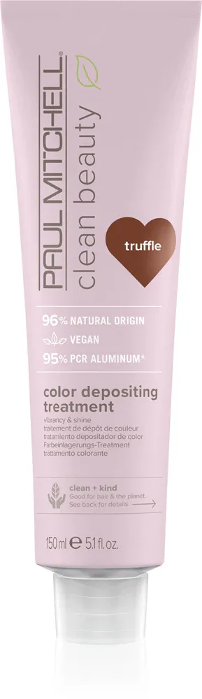 Paul Mitchell Clean Beauty Color Depositing Treatment - Питательная маска для окрашенных волос, 150 мл, оттенок Truffle