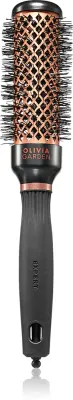 Круглая щётка-браш Olivia Garden Expert Heat Nylgard, против пушения волос, выдвижной штифт, 1 шт