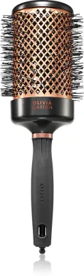 Круглая щётка-браш Olivia Garden Expert Heat Nylgard, против пушения волос, выдвижной штифт, 1 шт, 1 шт (OLG02566)