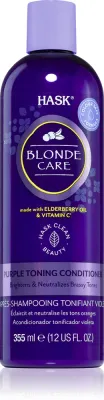 HASK Blonde Care Purple Shampoo - в контексте того, что это кондиционер для волос: кондиционер для блондинок, нейтрализующий желтоватые оттенки, 355 мл
