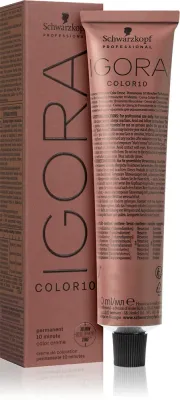 Краска для волос Schwarzkopf Professional IGORA Color 10 стойкая, окрашивание за 10 минут, 60 мл, оттенок 6-0 Dark Blonde Natural