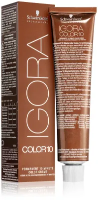Краска для волос Schwarzkopf Professional IGORA Color 10 стойкая, окрашивание за 10 минут, 60 мл, оттенок 7-0 Medium Blonde Natural