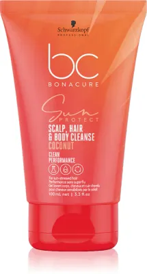 Schwarzkopf Professional BC Bonacure Sun Protect Scalp, Hair & Body Cleanse - Шампунь для волос и тела, 100 мл