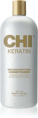 CHI Keratin - в контексте того, что это кондиционер для волос: кондиционер с кератином для сухих волос, трудных в укладке, 946 мл