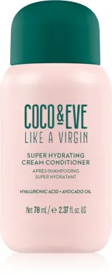 Coco & Eve Like A Virgin Super Hydrating Cream Conditioner - Увлажняющий кондиционер для придания блеска и мягкости волосам, 70 мл