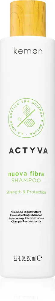 Kemon Actyva Nuova Fibra - шампунь для поврежденных волос, 250 мл
