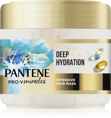 Pantene Pro-V Miracles Hydra Glow - Маска для волос: маска интенсивного увлажнения и питания для сухих и поврежденных волос, 300 мл