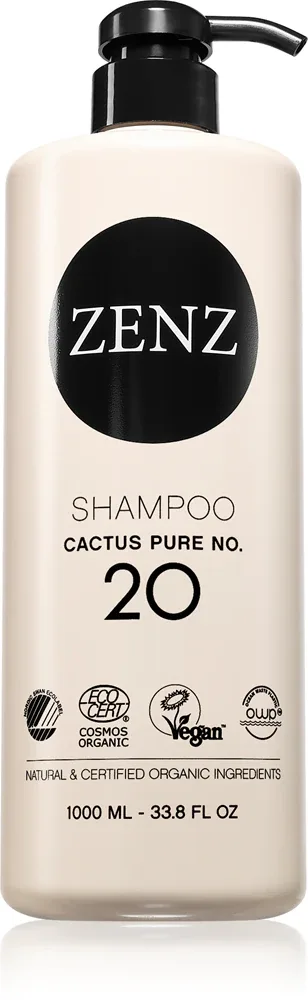 ZENZ Organic Cactus Pure No. 20 - Увлажняющий шампунь, подходящий для аллергиков