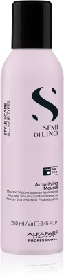 Alfaparf Milano Semi di Lino Style&Care Amplifying Mousse - Укрепляющий лосьон для волос, придающий объем, 250 мл