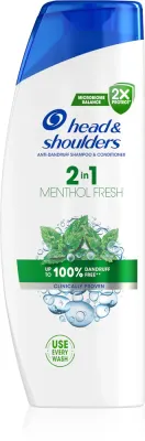 Head & Shoulders Menthol Fresh 2in1 - Шампунь с кондиционером 2в1 против перхоти