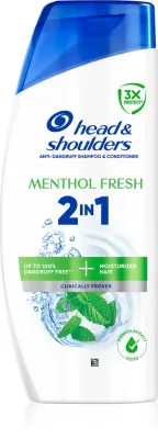 Head & Shoulders Menthol Fresh 2in1 - Шампунь с кондиционером 2в1 против перхоти, 400 мл