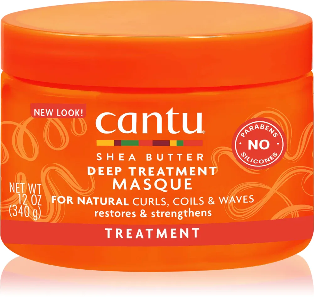 CANTU Shea Butter Deep Treatment Mask - Маска глубокого восстановления для кудрявых и волнистых волос, 340 г