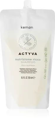 Kemon Actyva Nutrizone Ricca - Питательный шампунь для волос, 500 мл