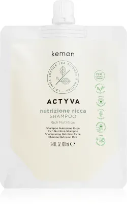 Kemon Actyva Nutrizone Ricca - Питательный шампунь для волос, 100 мл