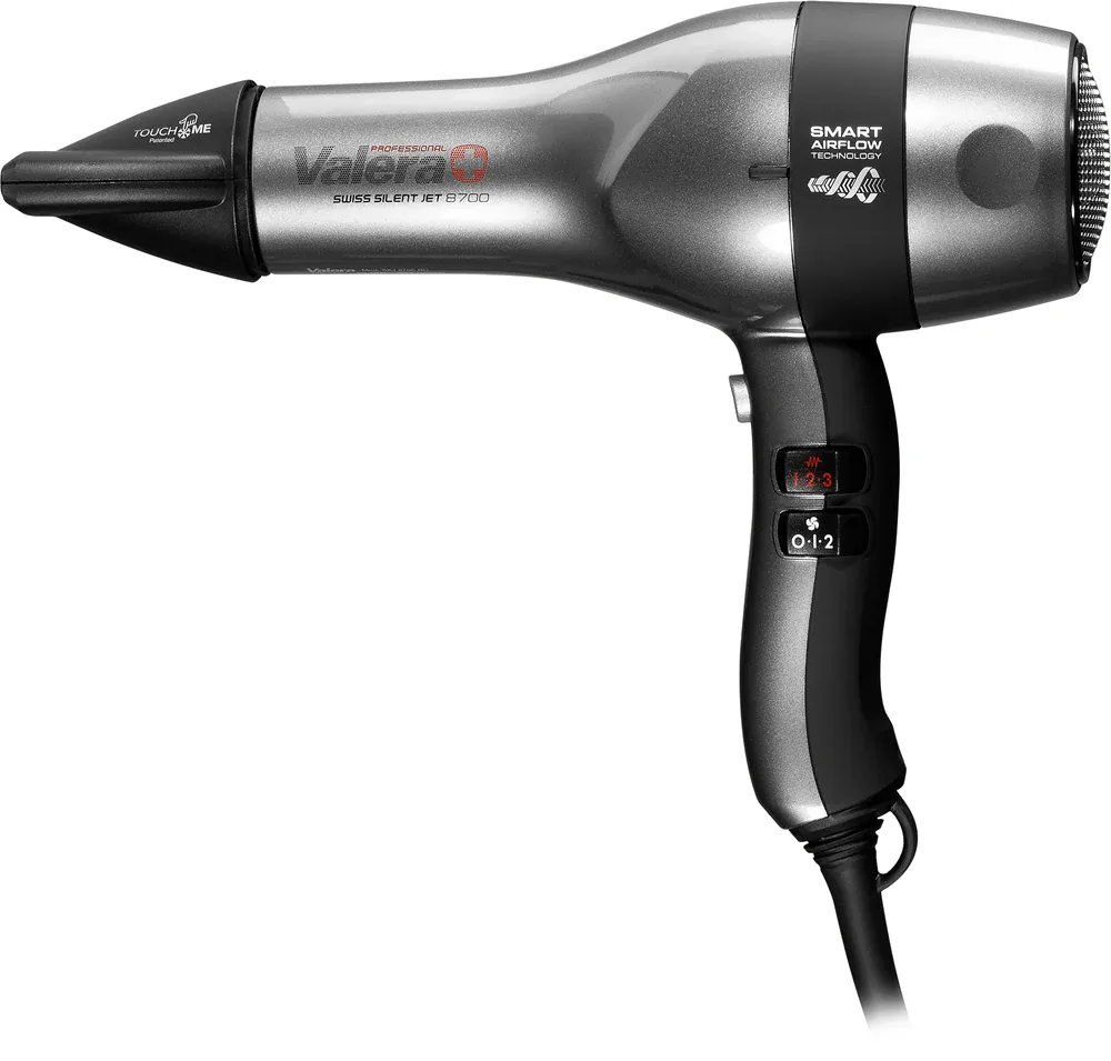 Фен для волос Valera Swiss Silent Jet 8700 Rotocord, профессиональный, с ионизацией и диффузором, 2400 W тип SXJ 8700 D RC
