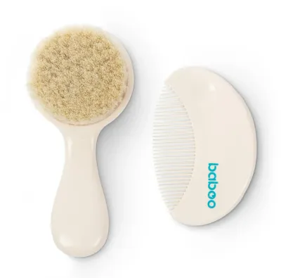 Набор для волос детский Baboo Baby Hair Brush and Comb Set: щётка и расчёска, 2 шт
