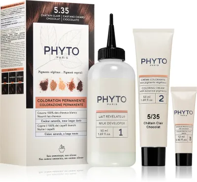 Phyto Color - Краска для волос без аммиака, 1 шт, оттенок 5.35 Chocolate light Brown