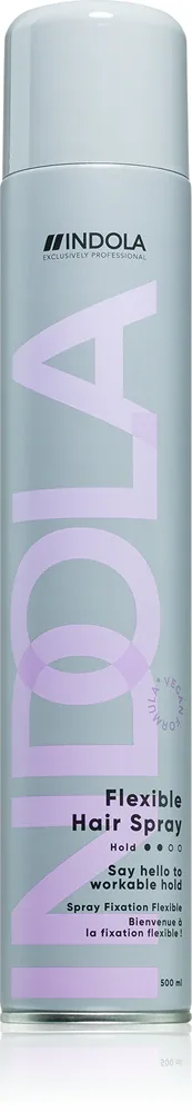 Indola Flexible Hair Spray - Лак для волос для естественной фиксации, 500 мл